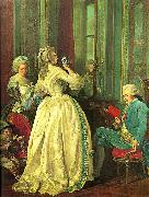 Alexandre Roslin the martineau de fleuriau family oil painting on canvas